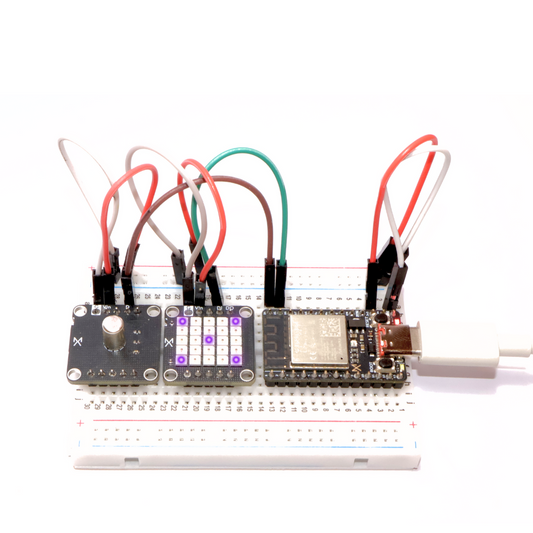 Electronic Dice with 5×5 LED Matrix and Vibration Switch