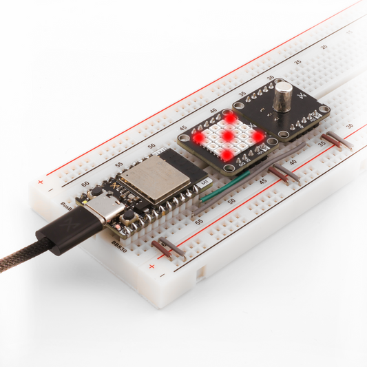 Electronic Dice with 5×5 LED Matrix and Vibration Switch