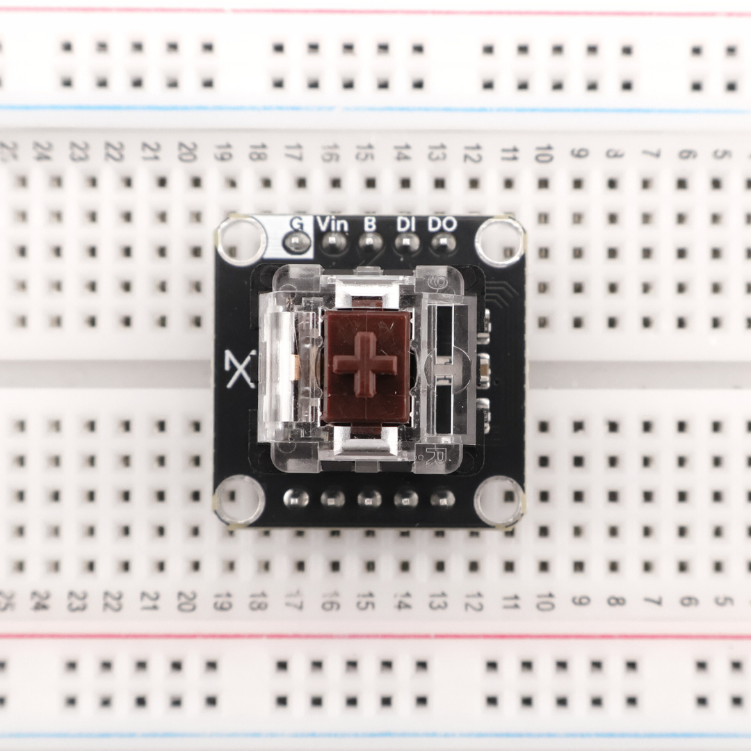 Keyboard Key with an Addressable LED