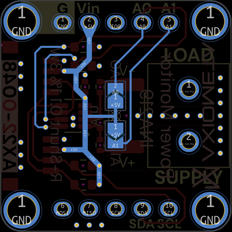 Power Monitor (INA219) — PCB BACK