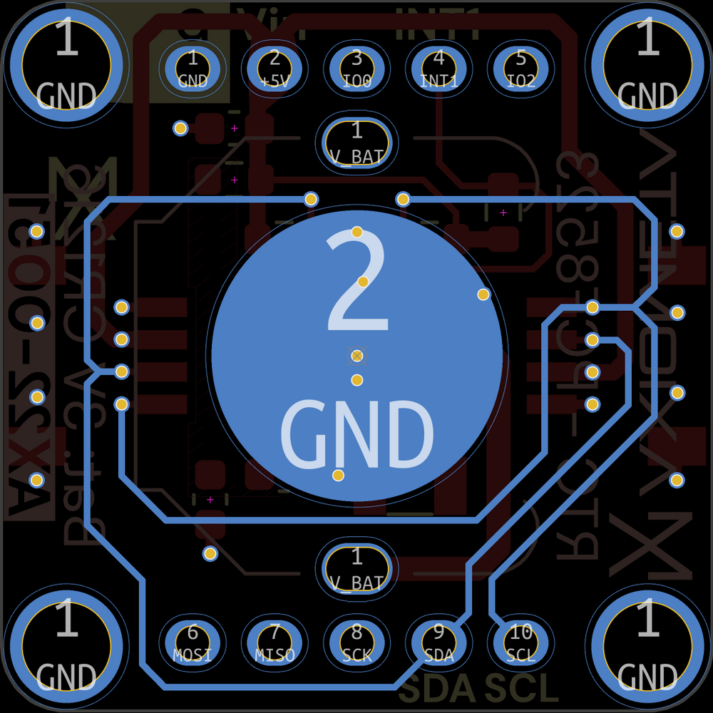 RTC (PCF8523) — PCB BACK