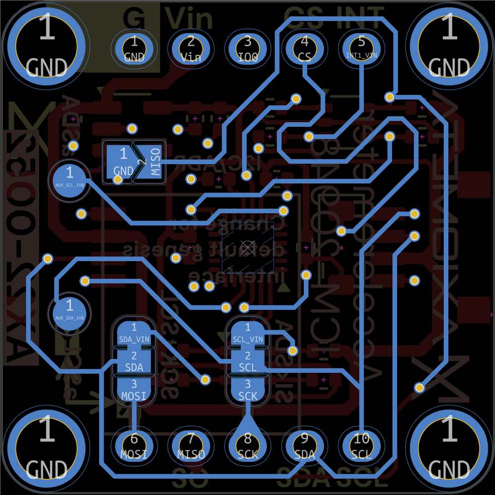 Accelerometer (ICM-20948) — PCB BACK