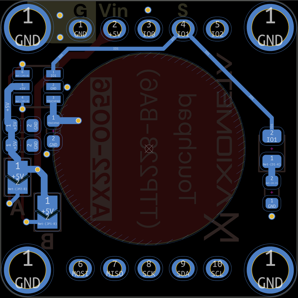 Touchpad (TTP223) — PCB BACK