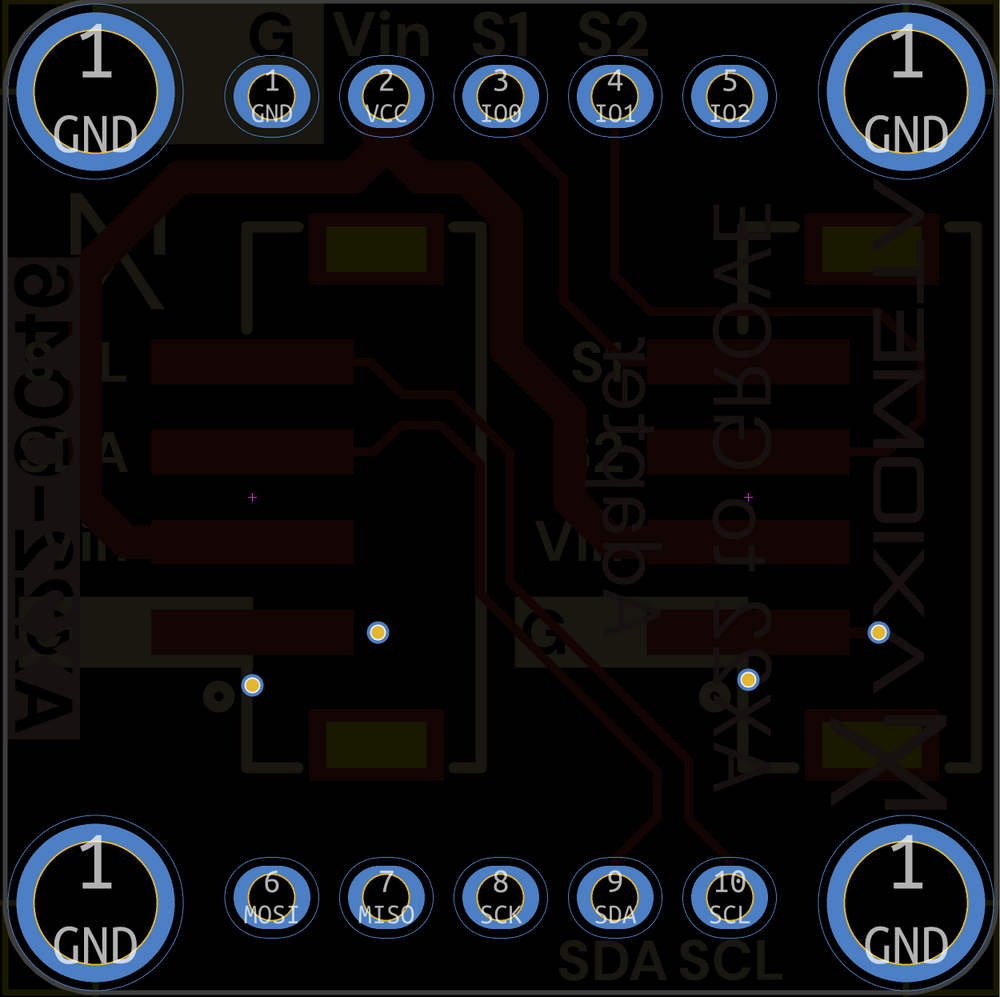 AX22 To Grove Adapter — PCB BACK