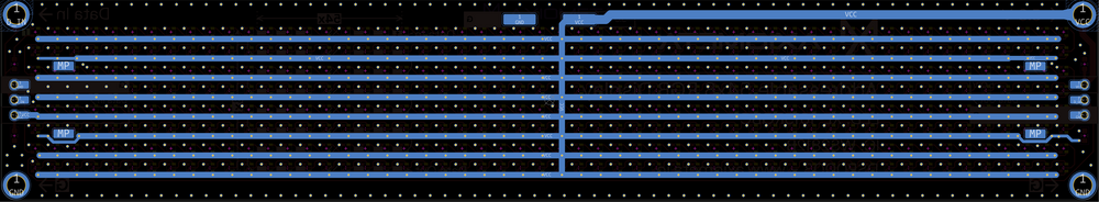 54x8 Addressable LED Display — PCB BACK
