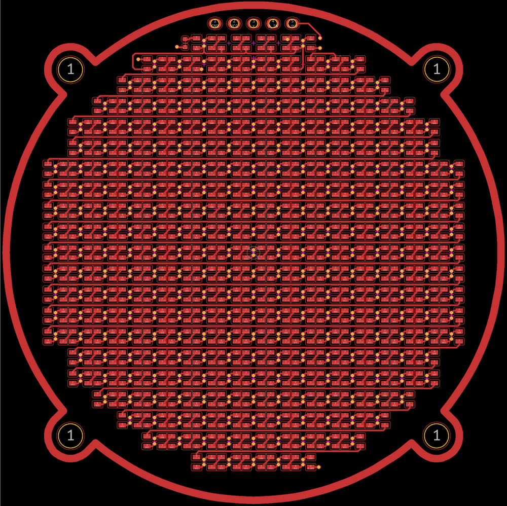 Round 289x NeoPixel Display — PCB FRONT