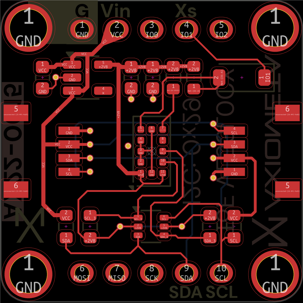 Distance Sensor (ToF-VL53L0CX) — PCB FRONT