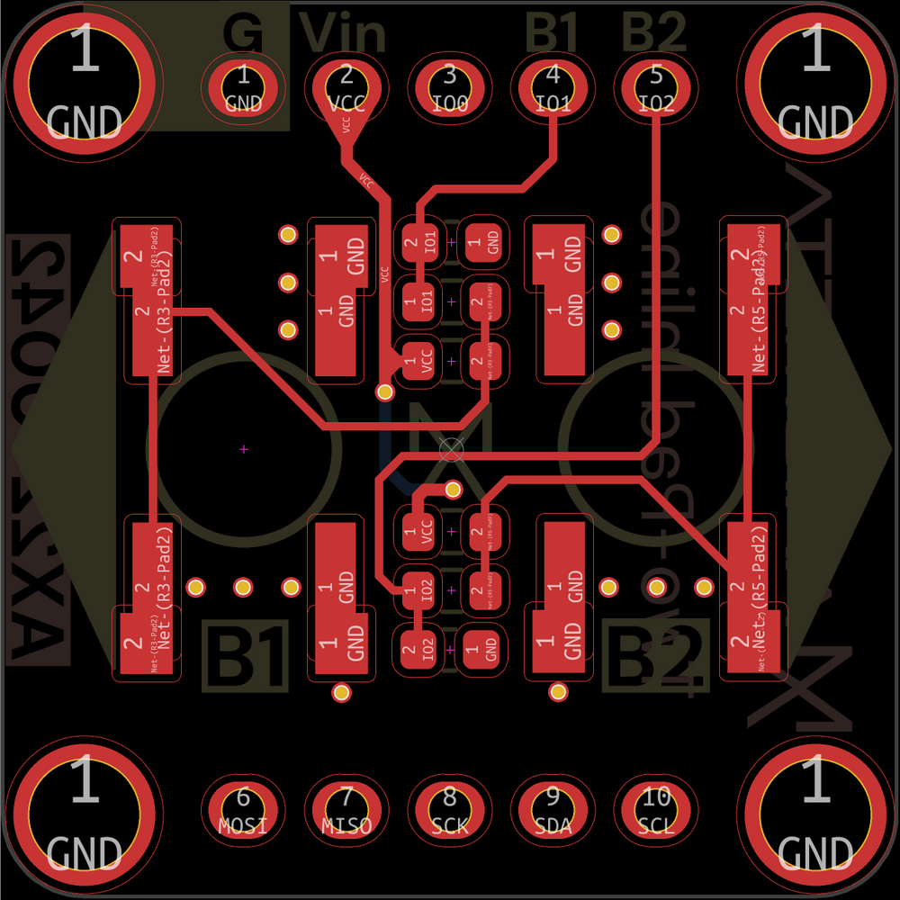 Two Pad (Inline) — PCB FRONT