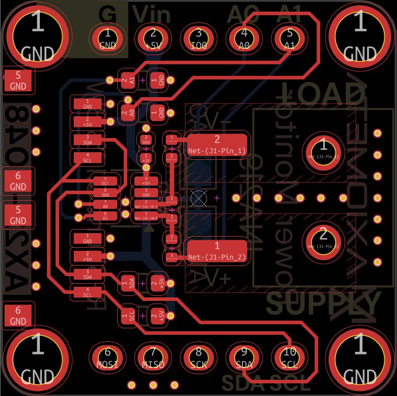 Power Monitor (INA219) — PCB FRONT