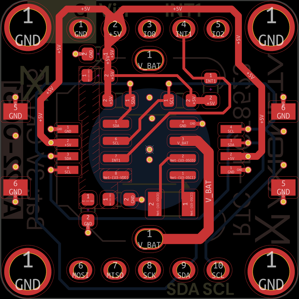 RTC (PCF8523) — PCB FRONT