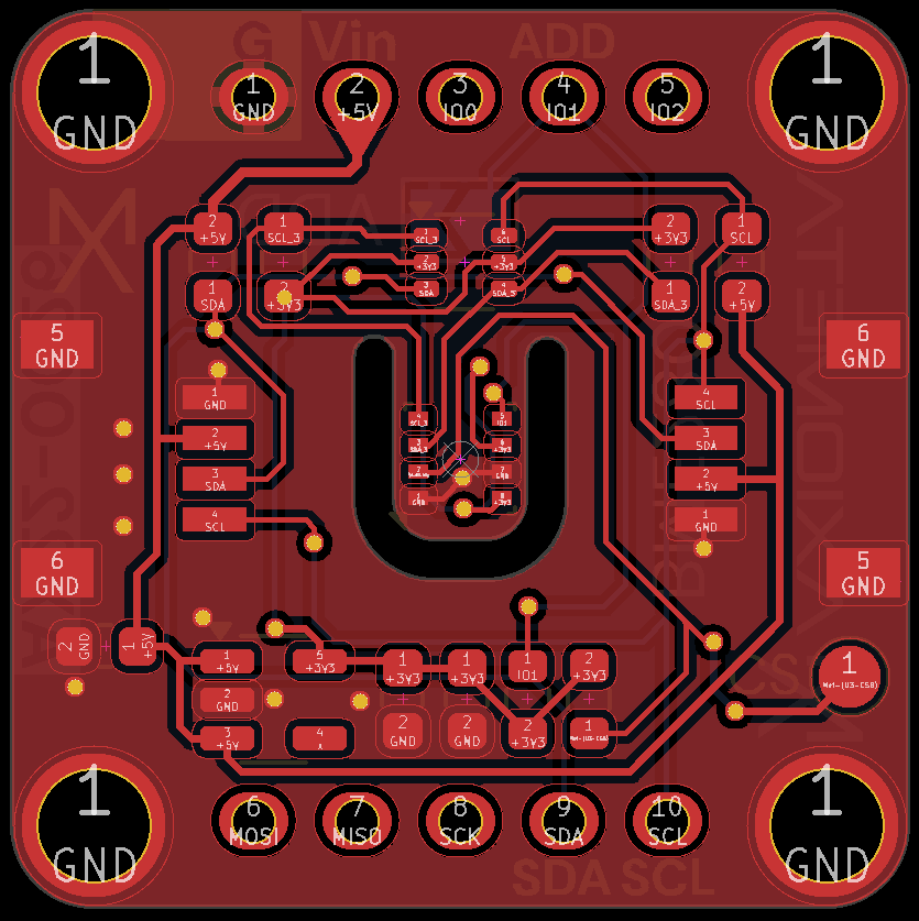 Temperature, Pressure, & Humidity (BME280) — PCB FRONT