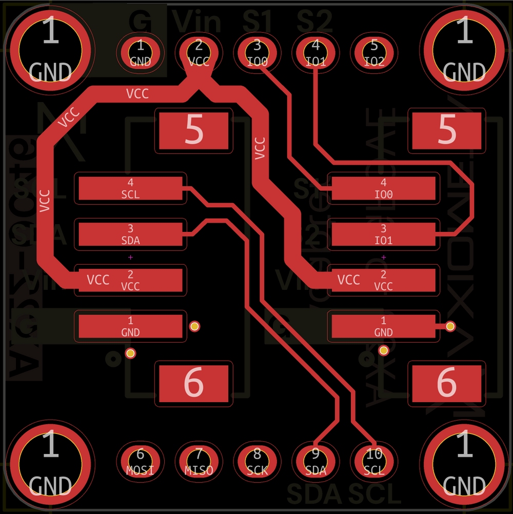 AX22 To Grove Adapter — PCB FRONT