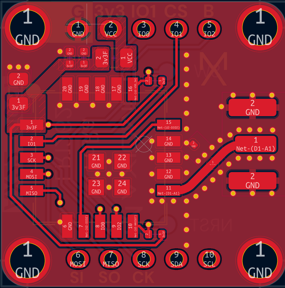 LoRa Module (LR1262) — PCB FRONT