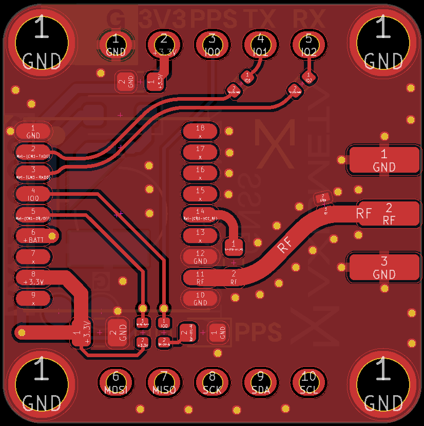 GPS Module (ATGM336H-6N-74) — PCB FRONT