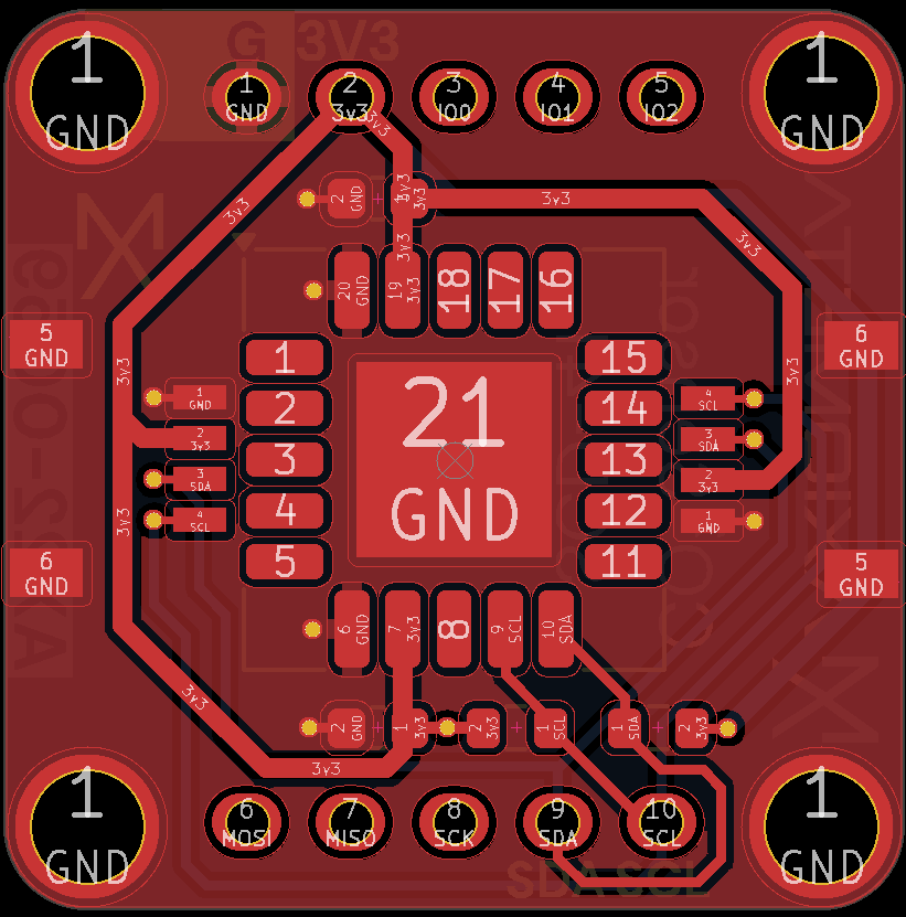 CO2 Sensor (SCD-41) — PCB FRONT
