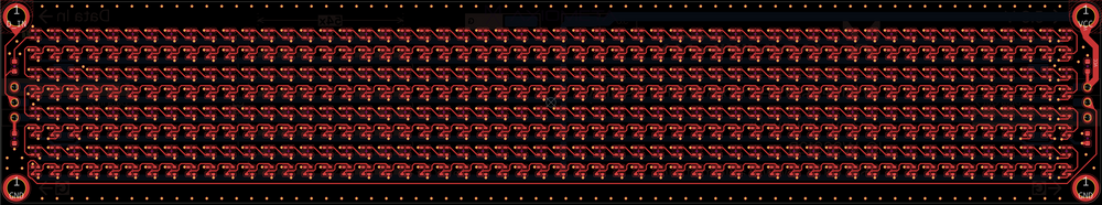 54x8 Addressable LED Display — PCB FRONT
